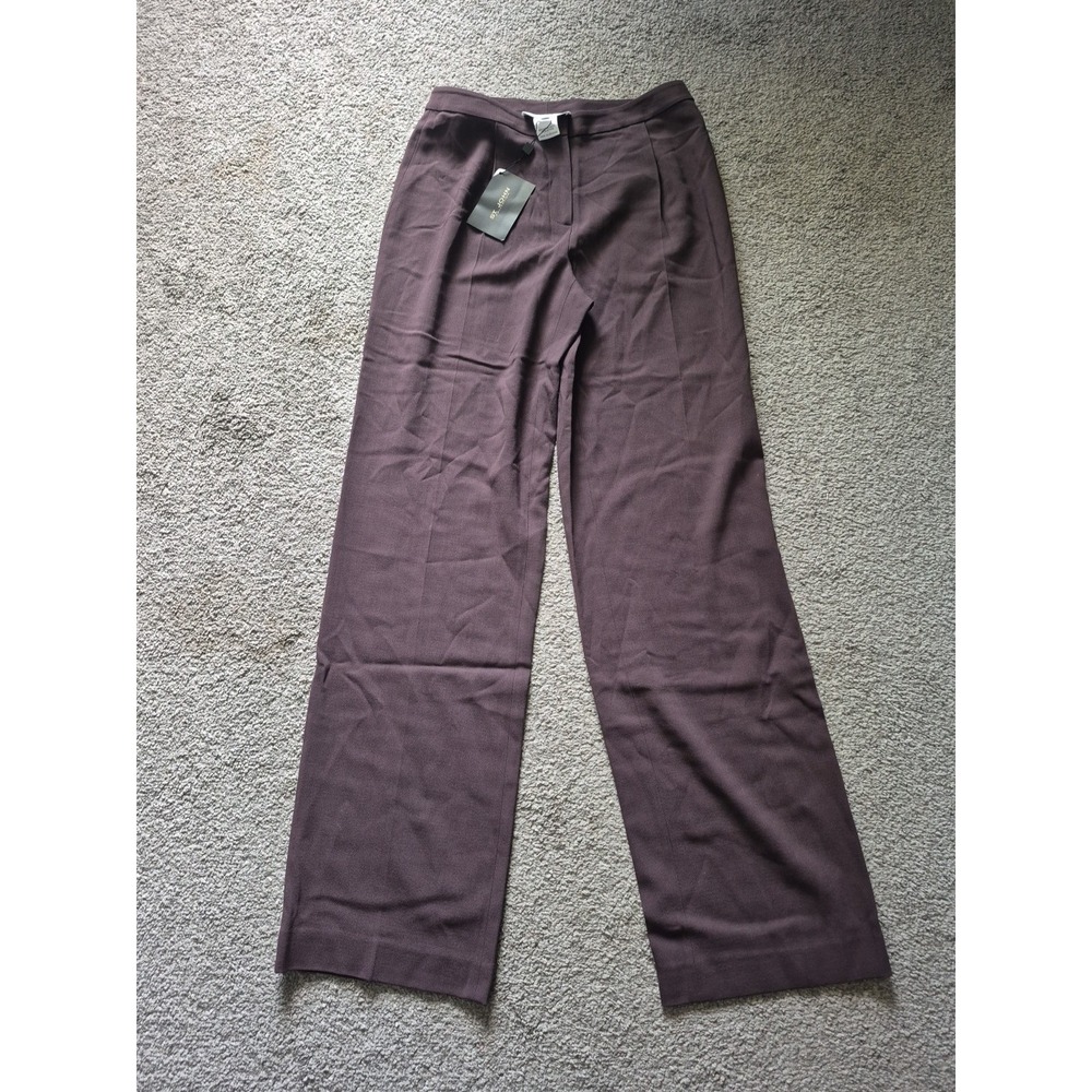 St. John Collection Women Wool Pants - Brown - Size: 8